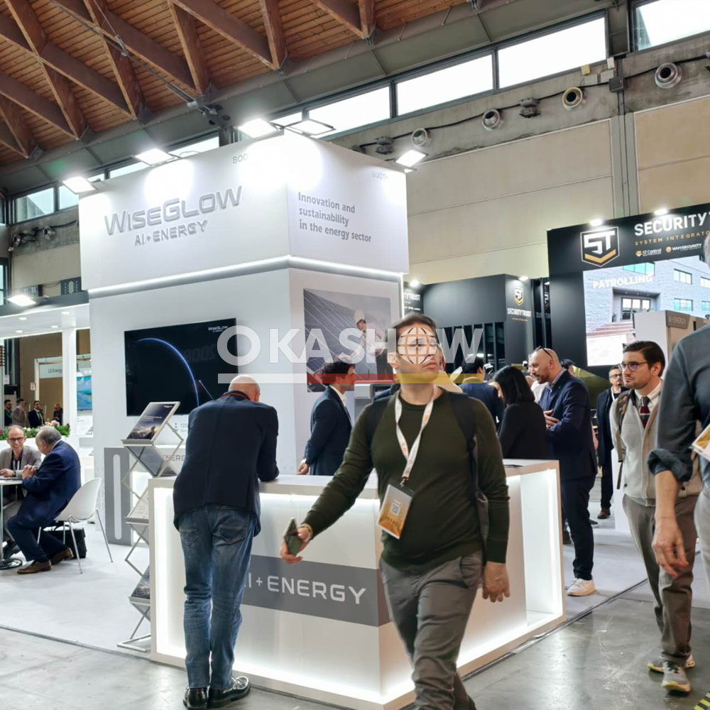 Italian booth design and construction – Powerway New Energy unveils its latest products at the Rimini Fiera in Italy
